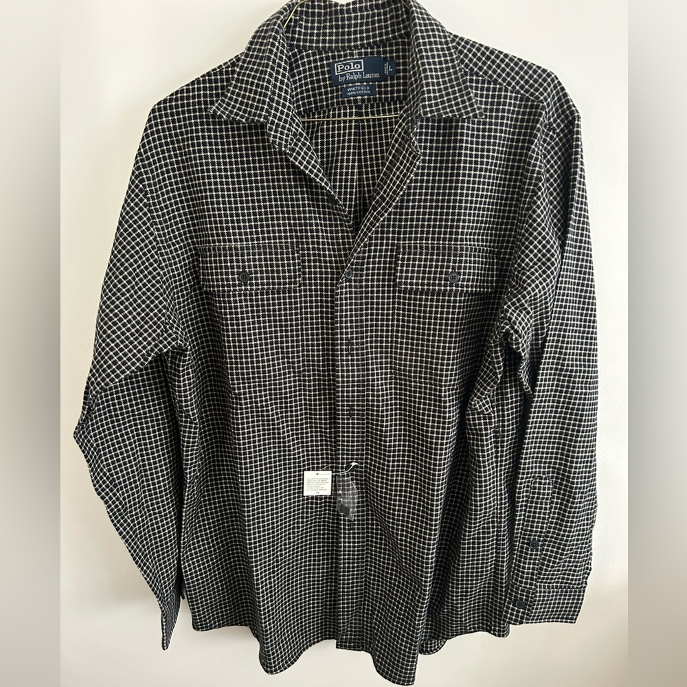 Ralph Lauren Men's Black Checkered Shirt